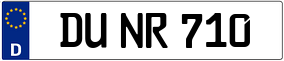 Truck License Plate